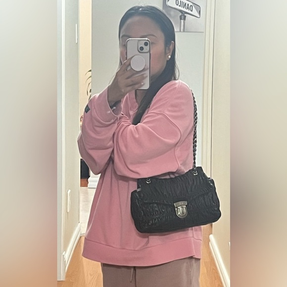 Authentic PRADA Gaufre leather Double Chain bag - Picture 15 of 16